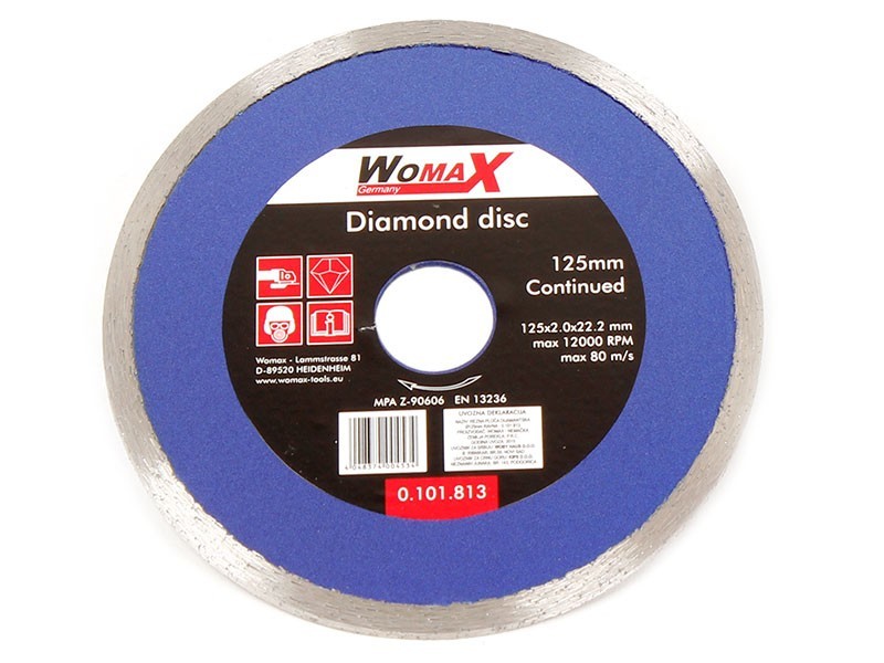 WOMAX Dijamantska rezna ploča, FI125mm