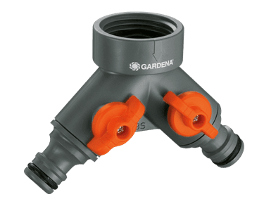 GARDENA Razvodni dvokanalni ventil 1"-3/4"na 2x1/2"