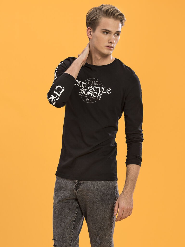 LC Waikiki Muški džemper 7KG866Z8-J0F, Crni