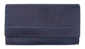 HJP Ženski novčanik 80488, Veliki, RFID zaštita, 18.5 x 11 x 3.5 cm, Tamnoplavi