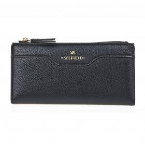 Verde Ženski novčanik 1358, Sa magnetnim zatvaranjem, 19.5 x 1.5 x 9.5 cm, Crni