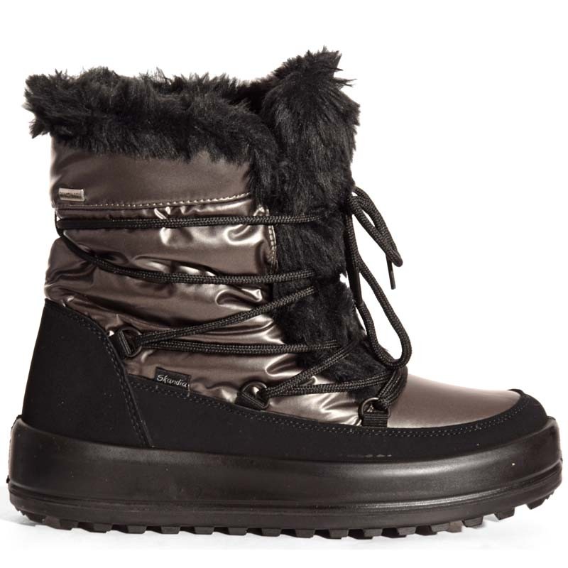 SKANDIA Ženske čizme Baltico castoro, Bronzno-crne