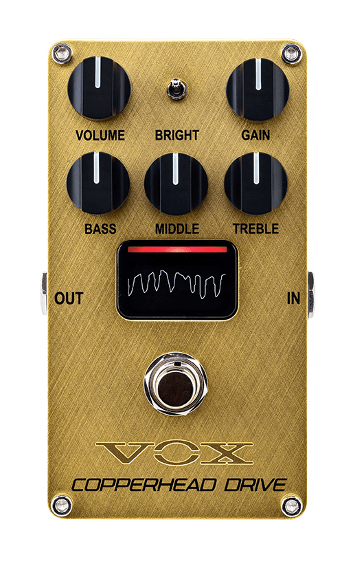 VOX Analogna pedala za distorziju VE-CD Copperhead Drive VALVENERGY, 7.2x12x5.5cm, Oker