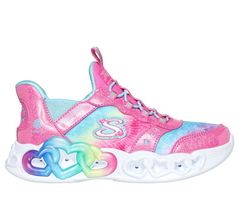 Skechers Patike za devojčice Infinite heart lights, Roze