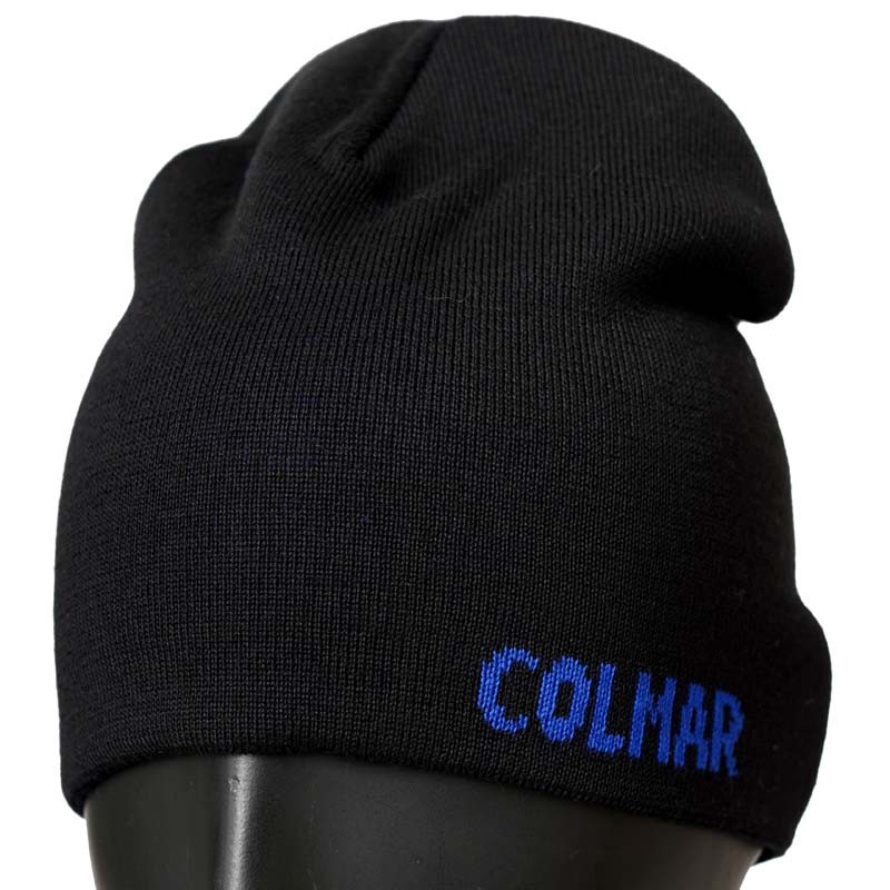 COLMAR Muška kapa Reversible beanie solid/maxi logo jacquard1Xd turner, Crna