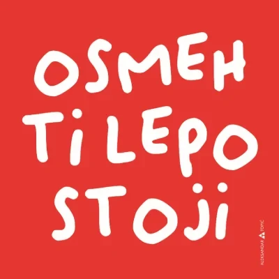 Aca Top Cat Nalepnica Osmeh, Crvena