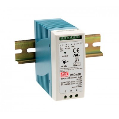 MEANWELL Napajanje za sigurnosne sisteme DRC-40B, 40W