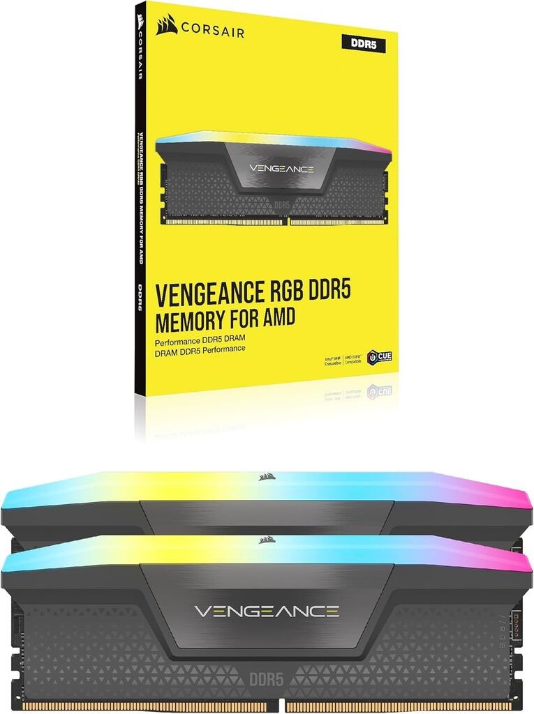 Corsair Memorija VENGEANCE 16GB(2x8GB)/DDR5/6000MHz/CL36/1.35V/RGB/XMP & EXPO