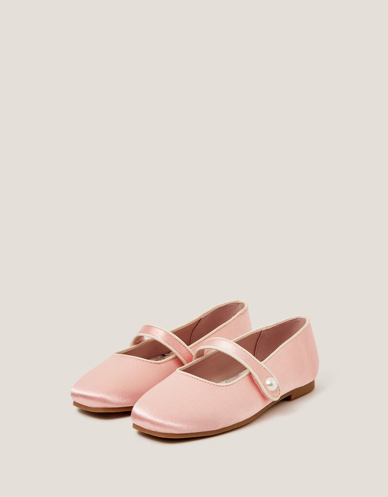 Monsoon Children Baletanke za devojčice Satin Pearl Ballerina, Roze