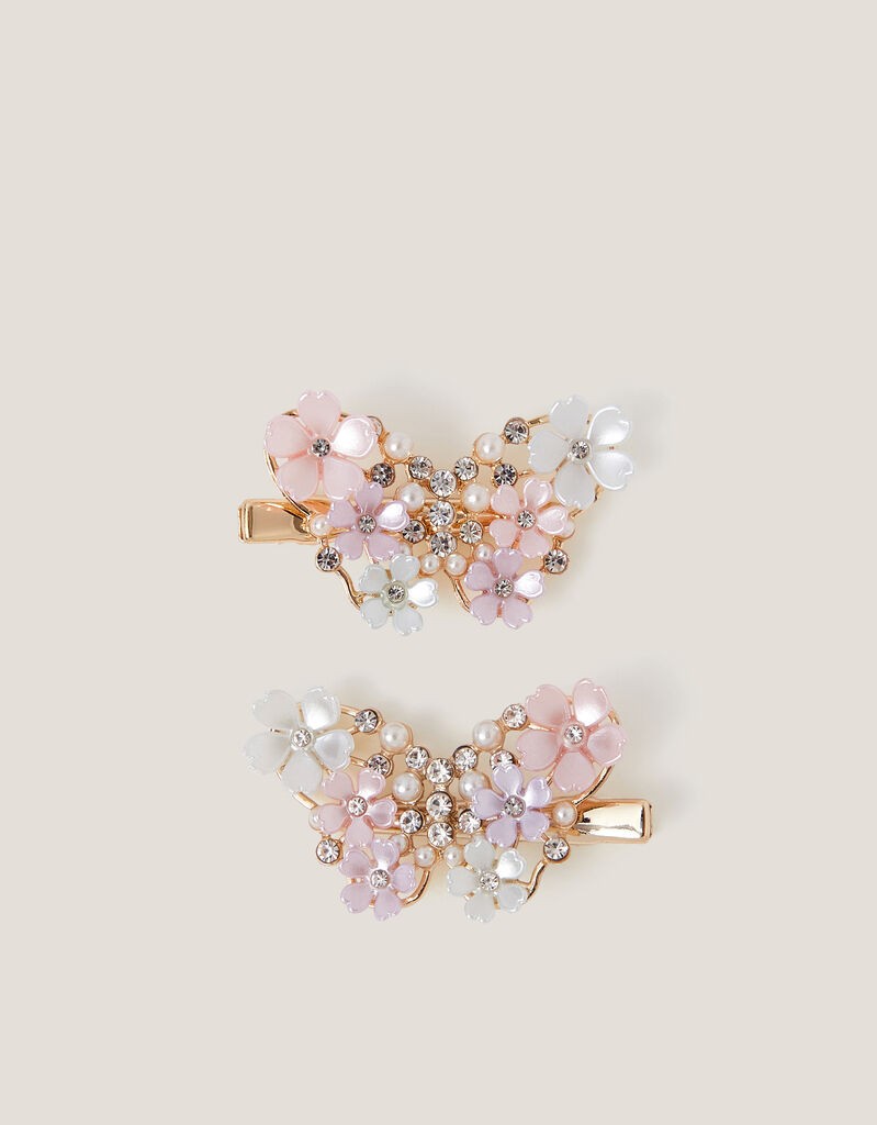 Monsoon Children Set šnala za kosu Pearly Butterfly, 2 komada, Šareni