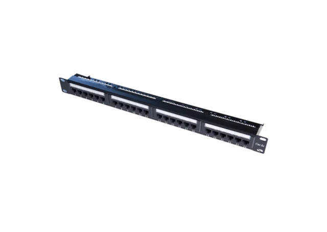 OWIRE Port Patch Panel 19", 1U Cat6 24-port