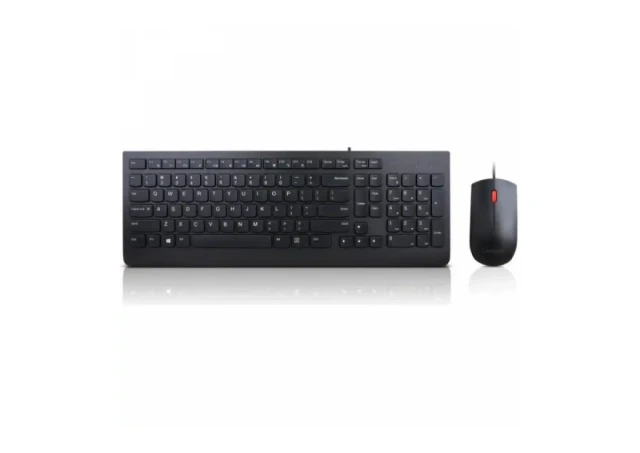 LENOVO Tastatura i miš Essential 4X30L79922, USB, Membranska, US, Crna