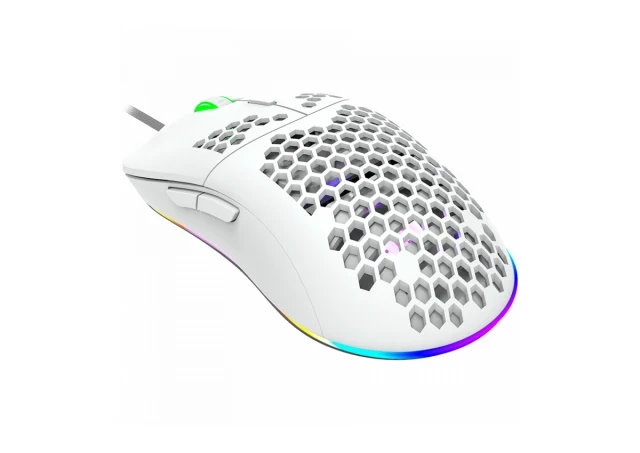 CANYON Miš Puncher GM-11 RGB USB 6400 DPI, Beli