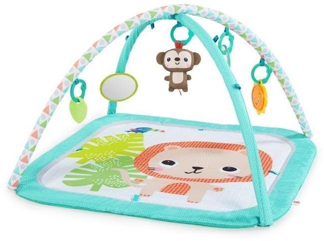 Bright Starts Podloga za bebe Safari, 20 melodija, Tirkizna