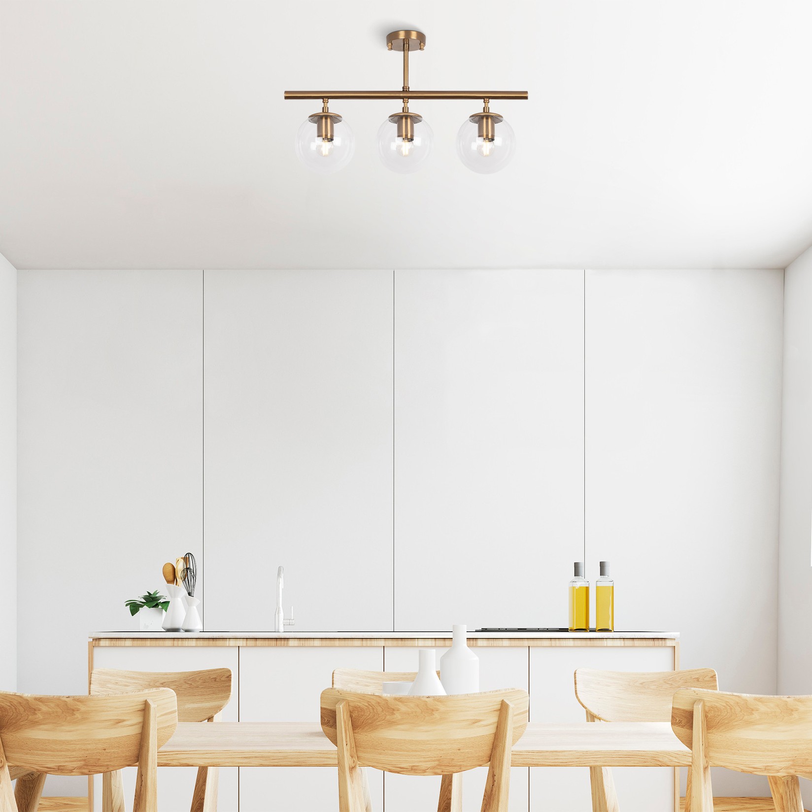 Opviq Luster Atmaca-10265, 60x15 cm, 3xE14