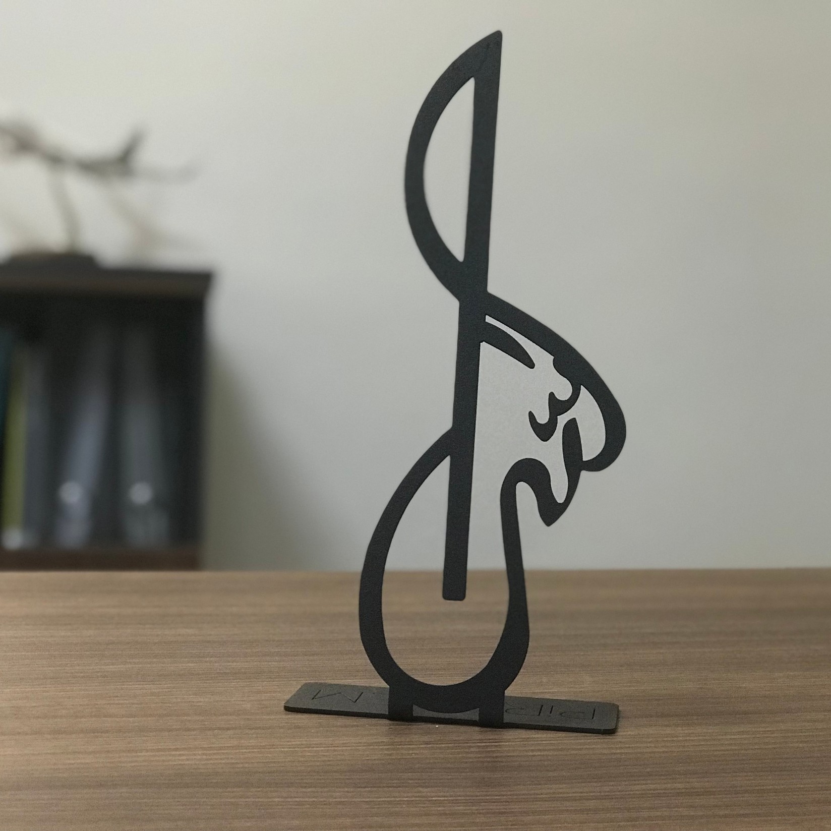 Aberto Design Dekorativna figura Allah (C.C.) 03 Pod, 10x30 cm, 2 mm, Crna