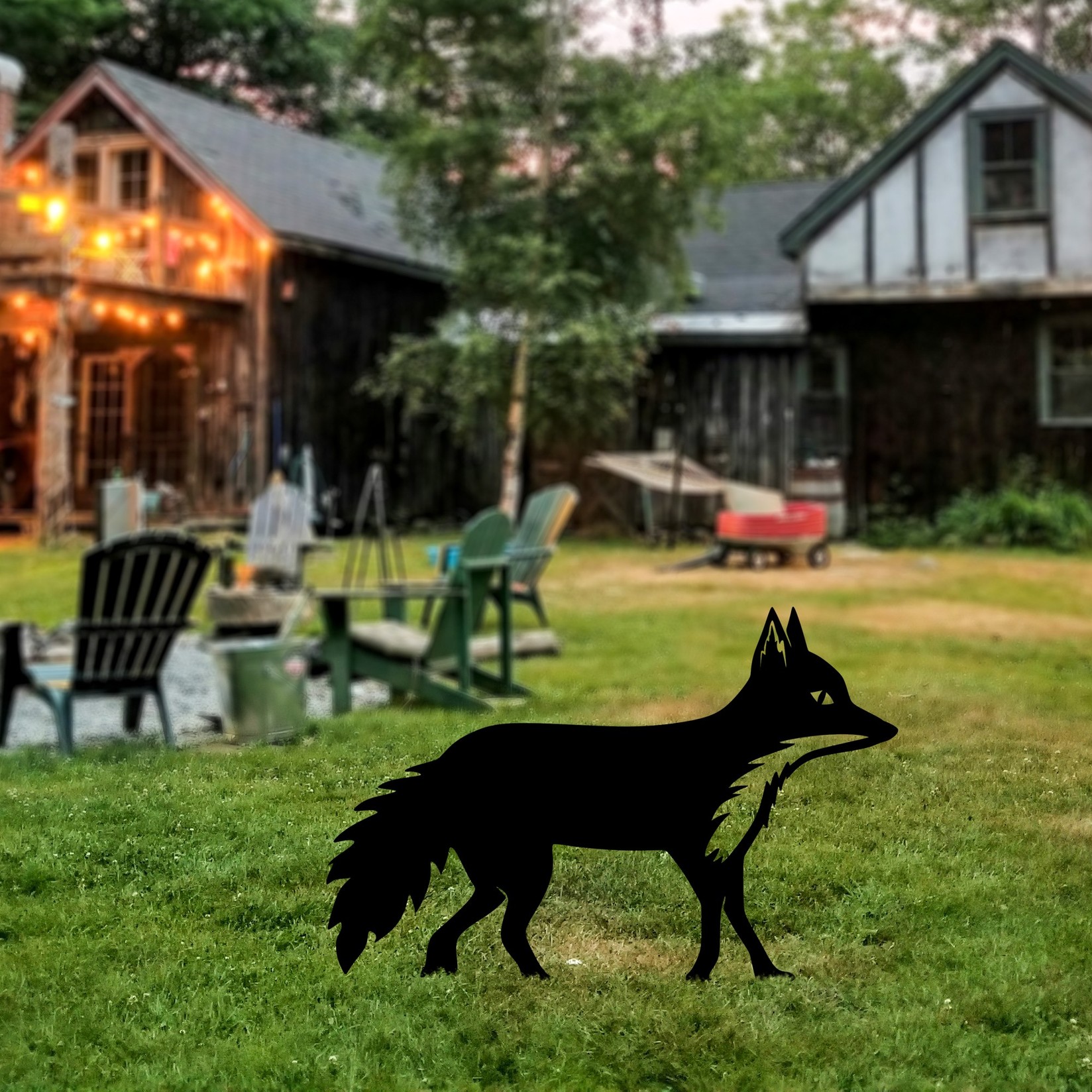 Aberto Design Dekorativna figura Fox 01, 48x50 cm, 1.5 mm