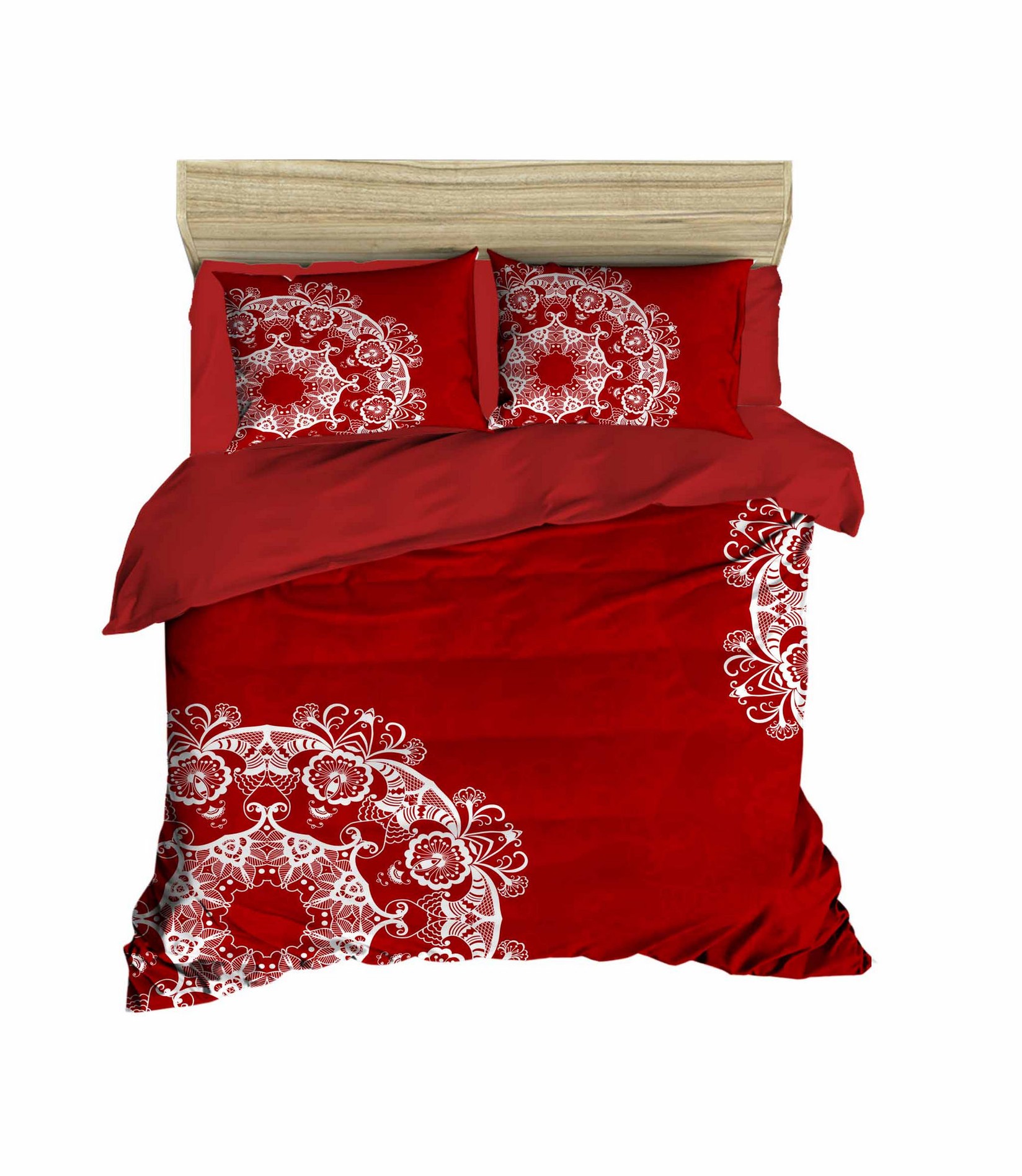 L'essentiel Maison Komplet posteljina 421, 200x220 cm, Crvena-Bela