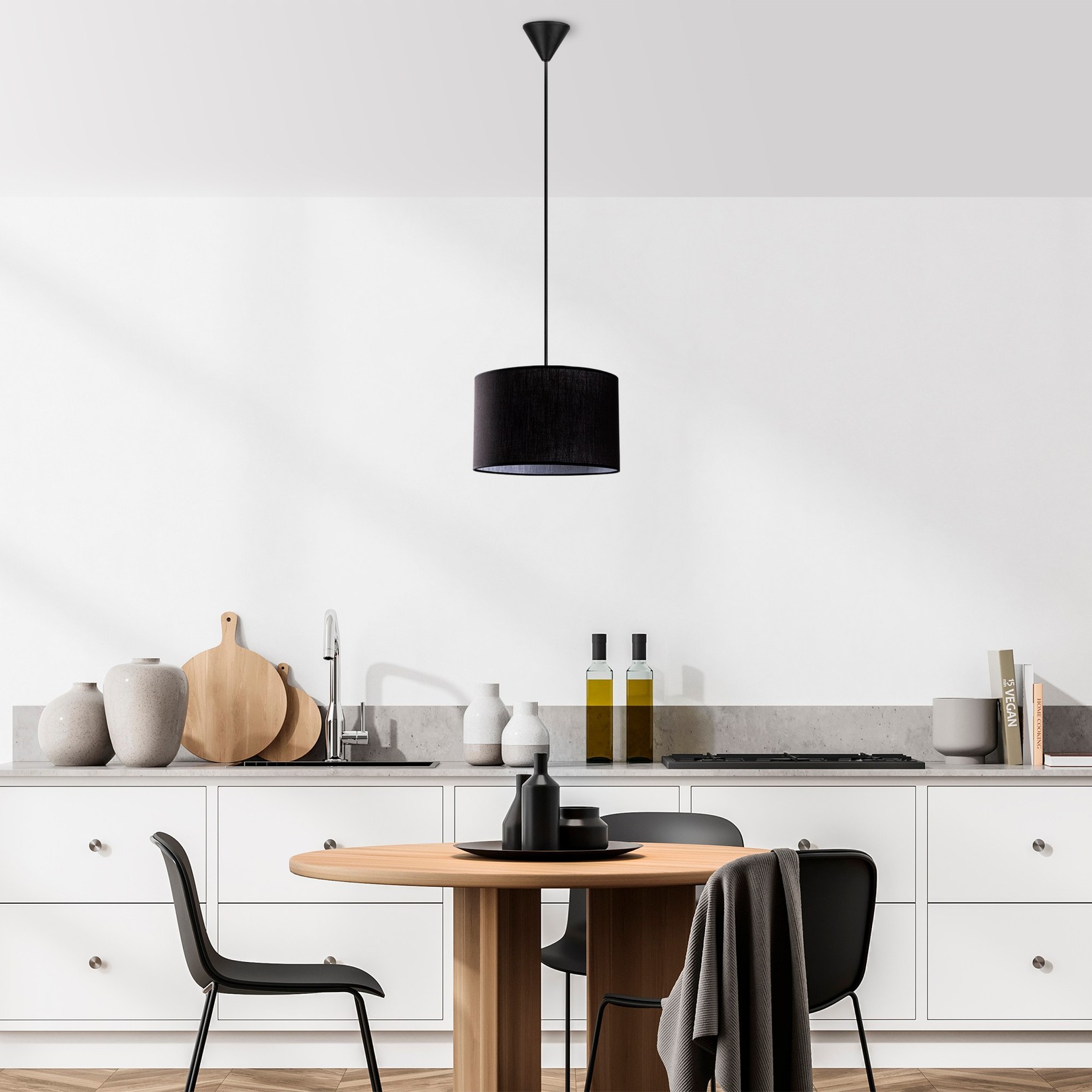 Opviq Luster Pie, 65cm 30x30 cm, Crni