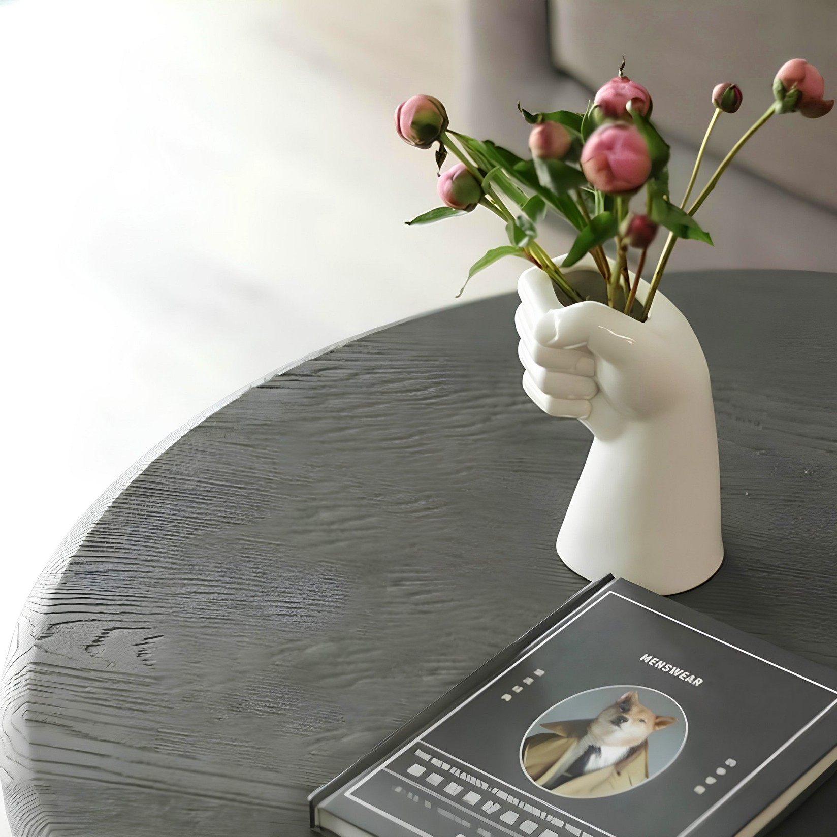 Aberto Design Vaza HMY-6404, 17 cm, Bela