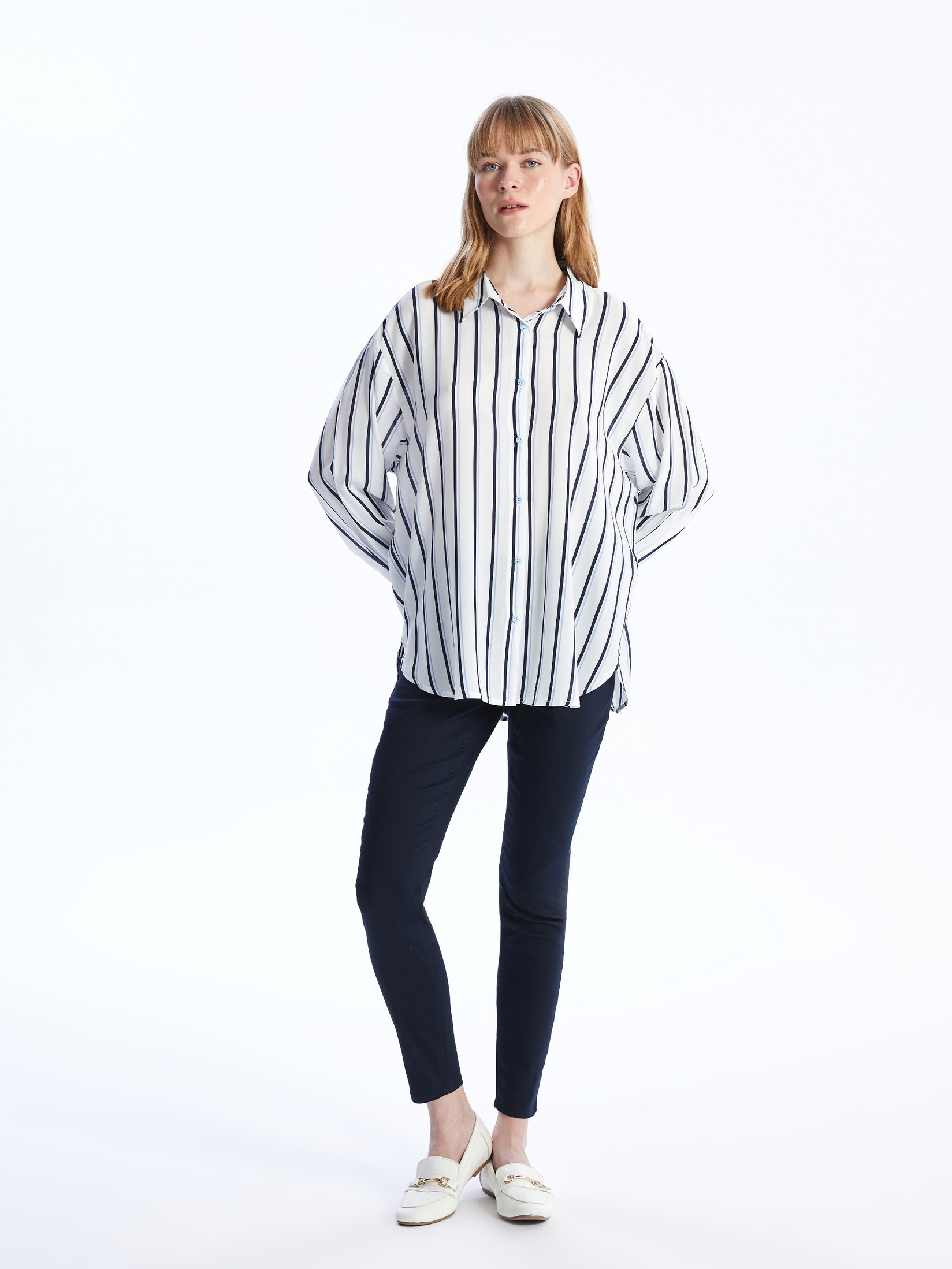 LC Waikiki Ženske pantalone S4I005Z8-YBY, Teget