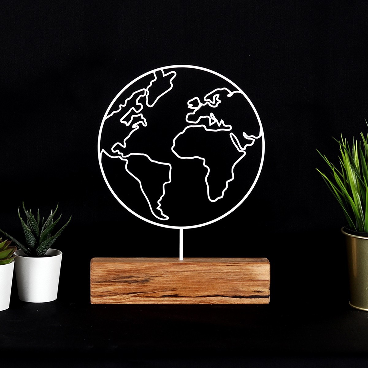 Aberto Design Dekorativna figura World, 2mm, 22x30x3.5 cm