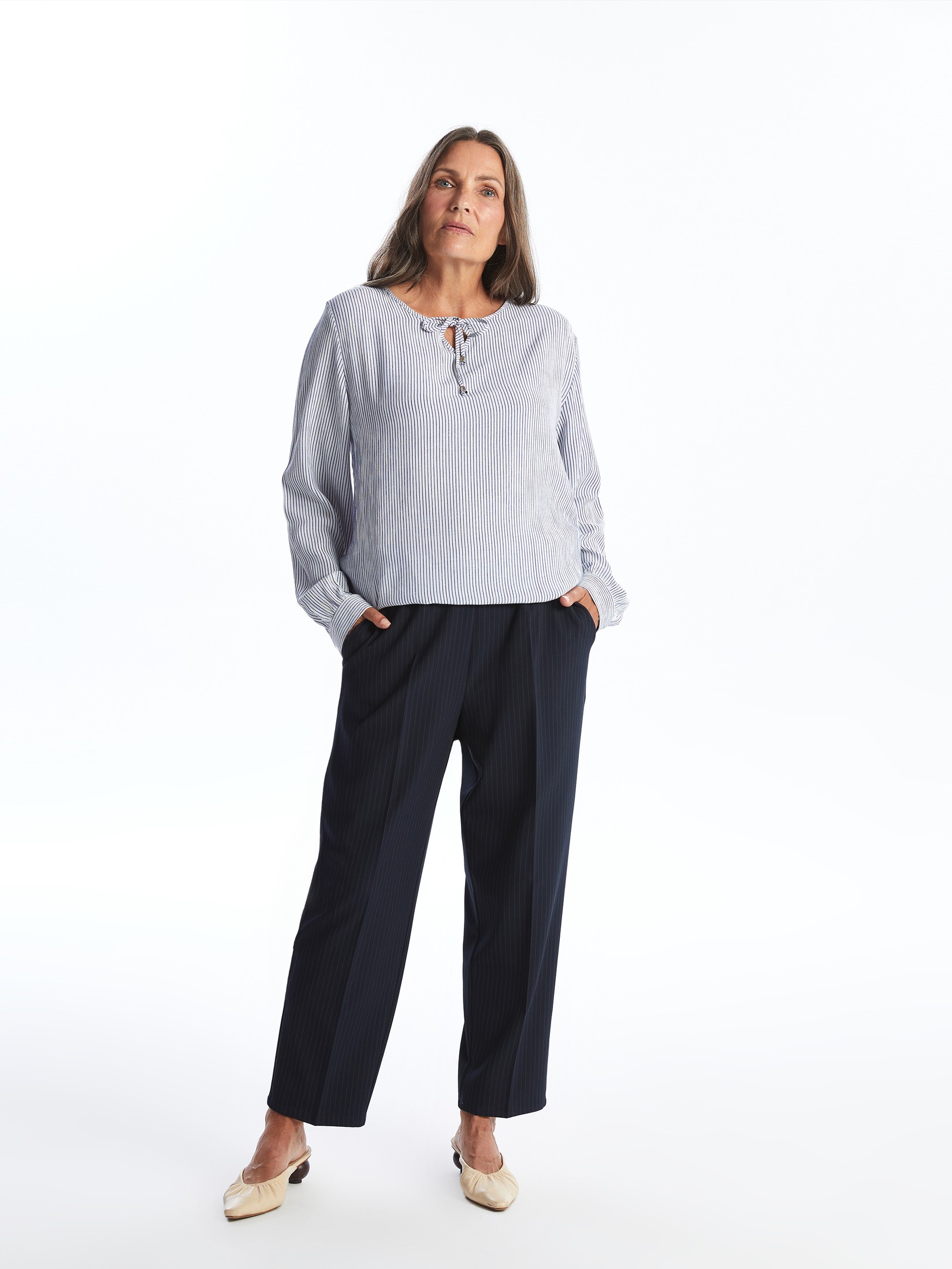 LC Waikiki Ženske pantalone S4O903Z8-LGS, Teget