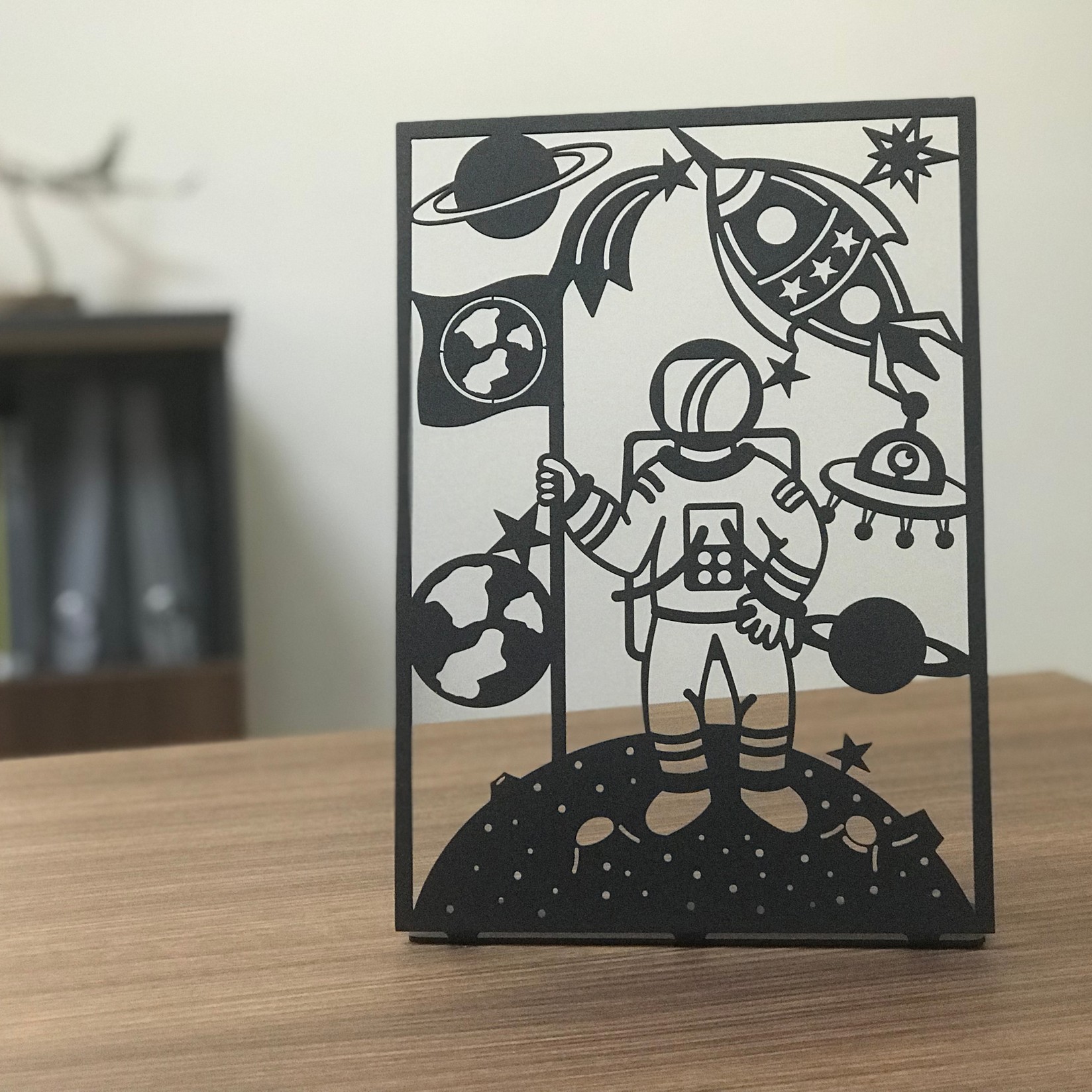 Aberto Design Dekorativna figura Space Pod, 2 mm, Crna