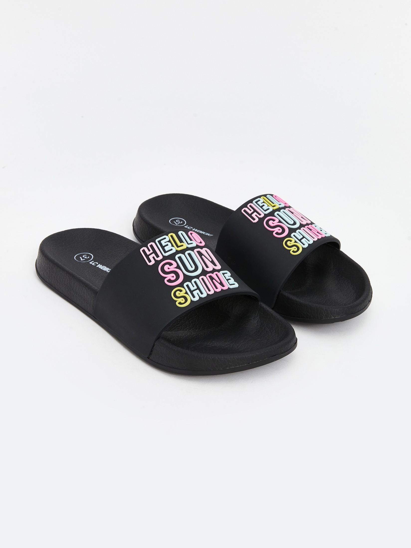 LC Waikiki Ženske papuče S5AO12Z8-HUC, Crne