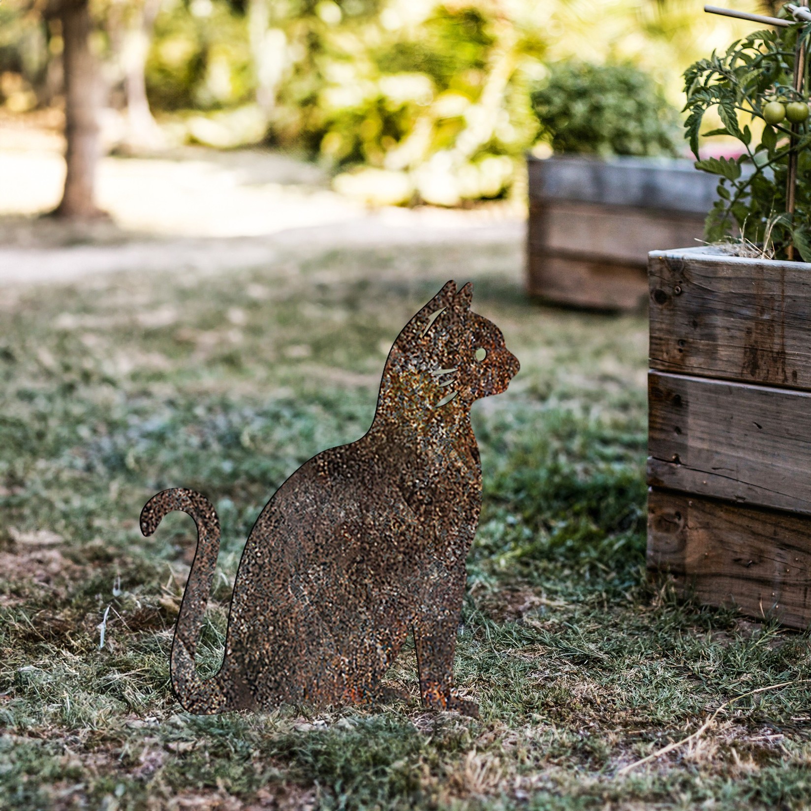 Aberto Design Dekorativna figura Cat -A 02, 38x20 cm, 1.5 mm