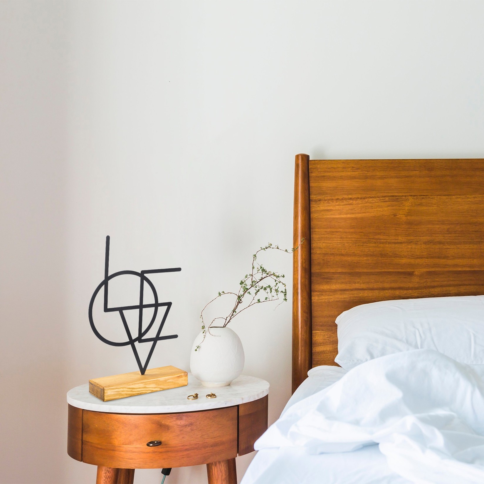 Aberto Design Dekorativna figura Geometric, 21x41x4 cm