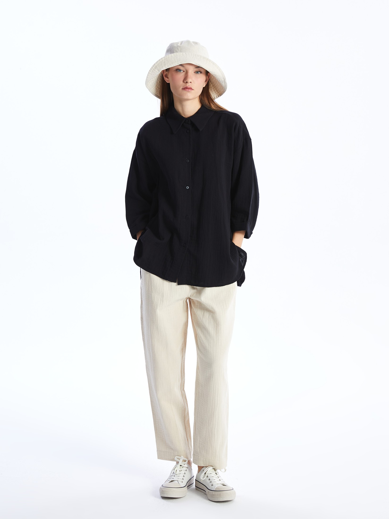 LC Waikiki Ženske pantalone S44644Z8-VBR, Bež