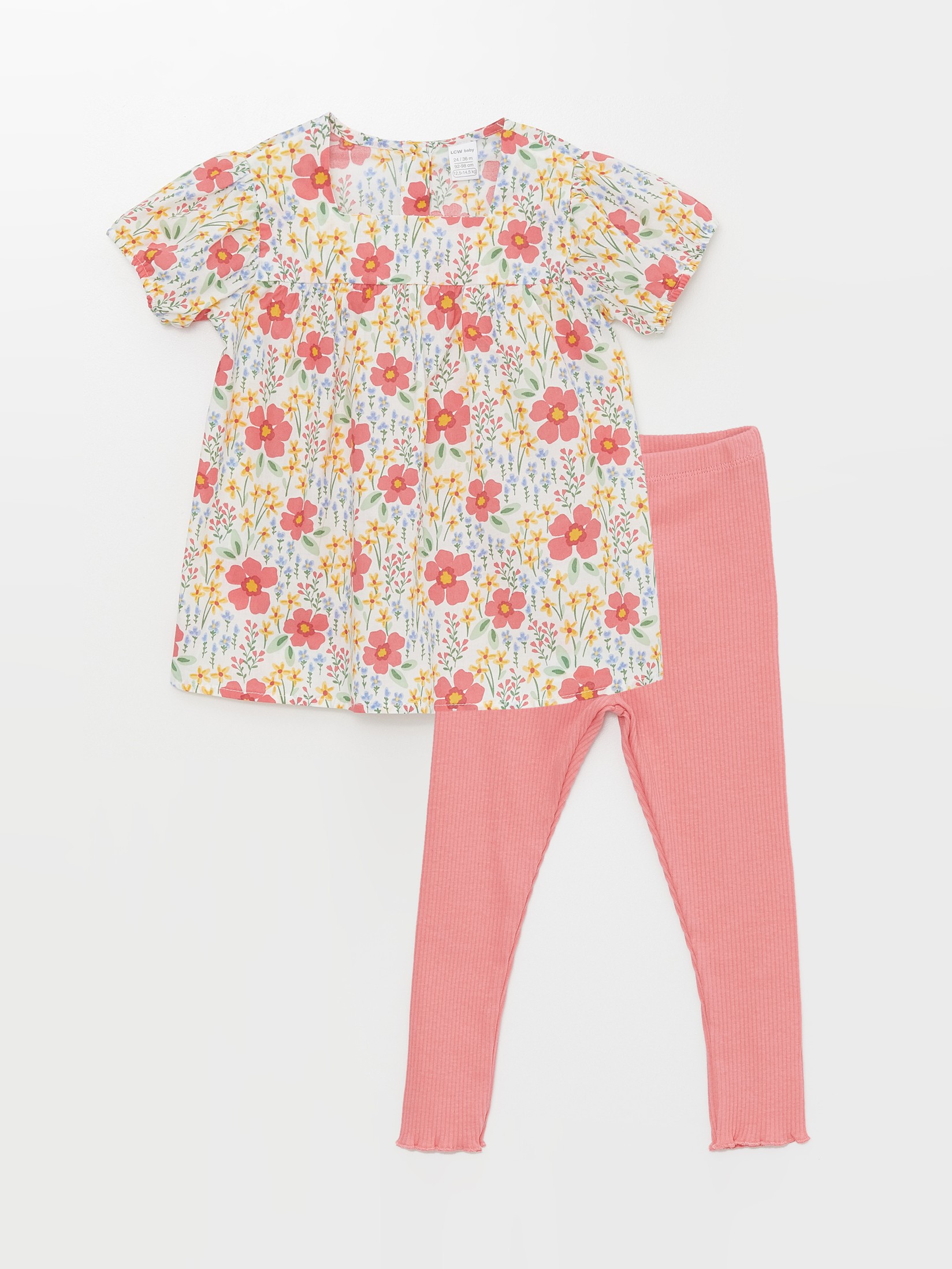 LC Waikiki Set za bebe S47711Z1-LRB, Roze