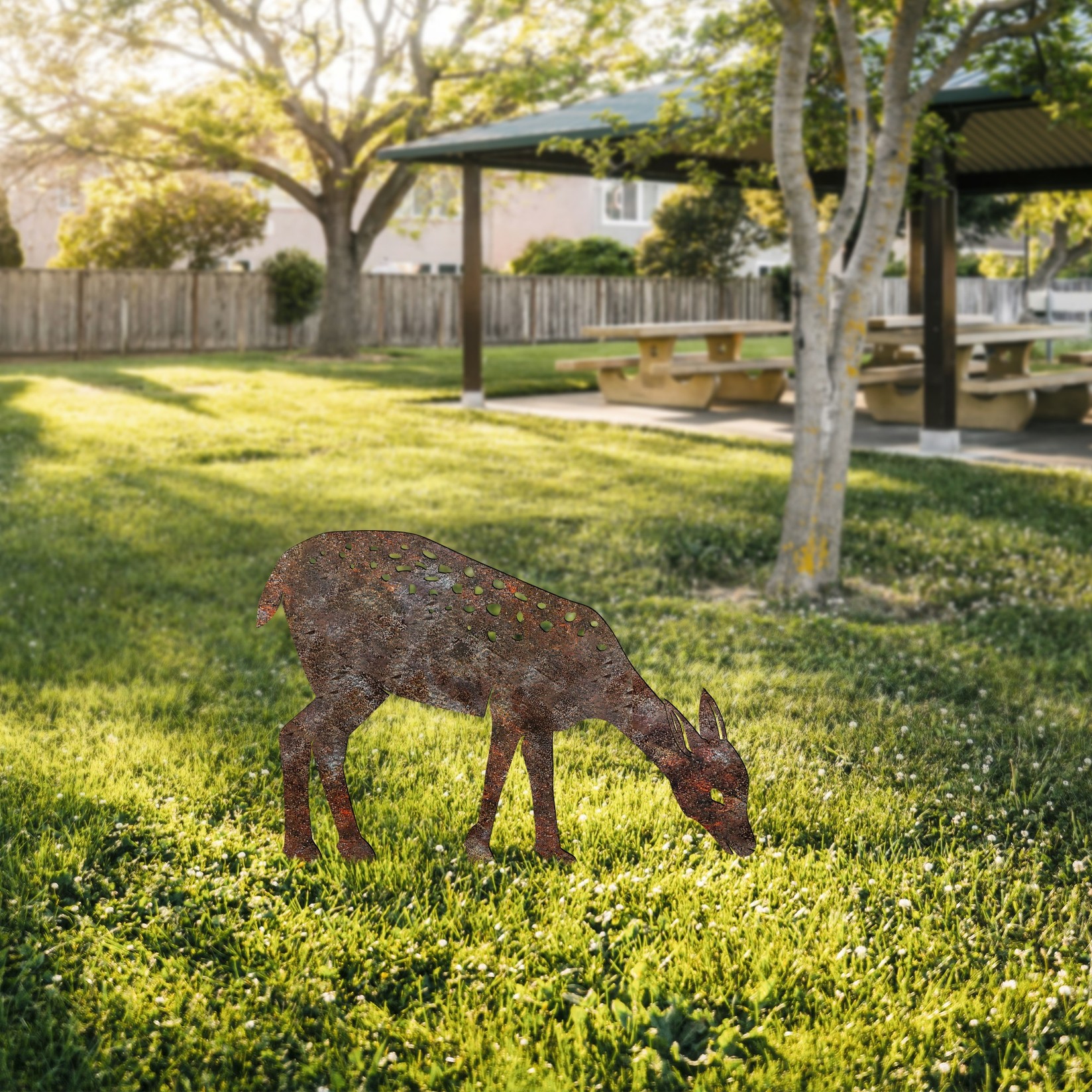 Aberto Design Dekorativna figura Gazelle -A 01, 64x72 cm, 1.5 mm