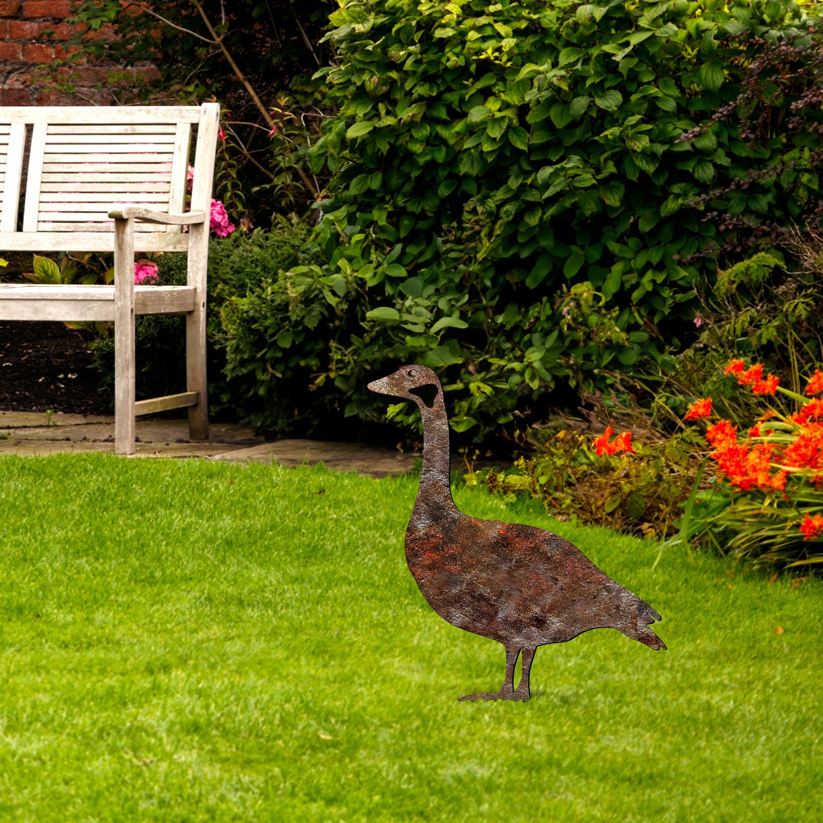 Aberto Design Dekorativna figura Goose -A 01, 64x44 cm, 1.5 mm