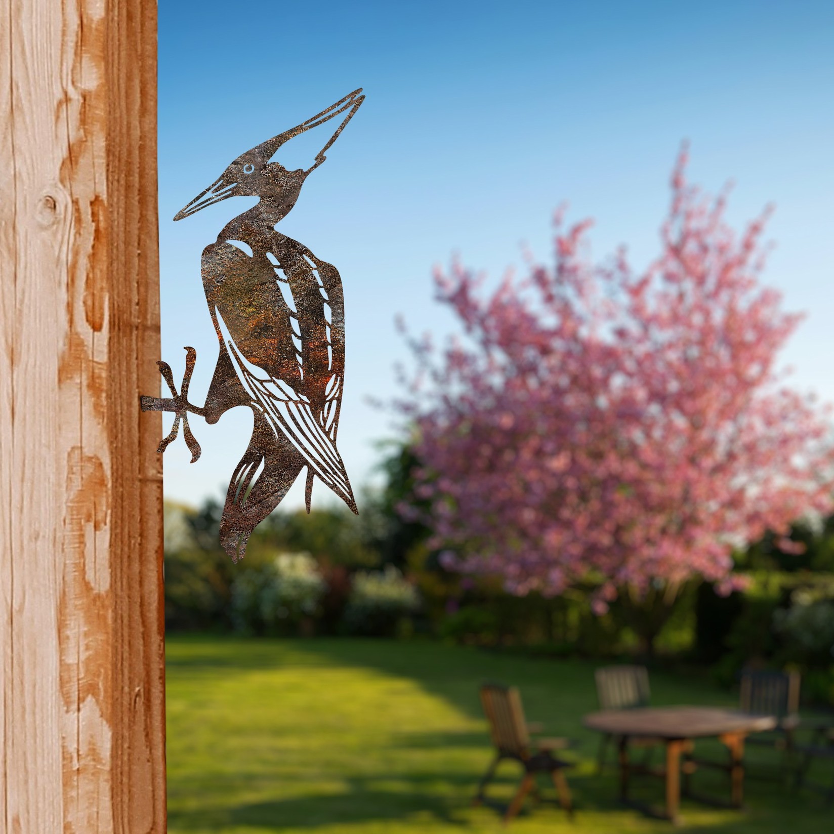 Aberto Design Dekorativna figura Bird On The Branch 10, 22x40 cm, 1.5 mm