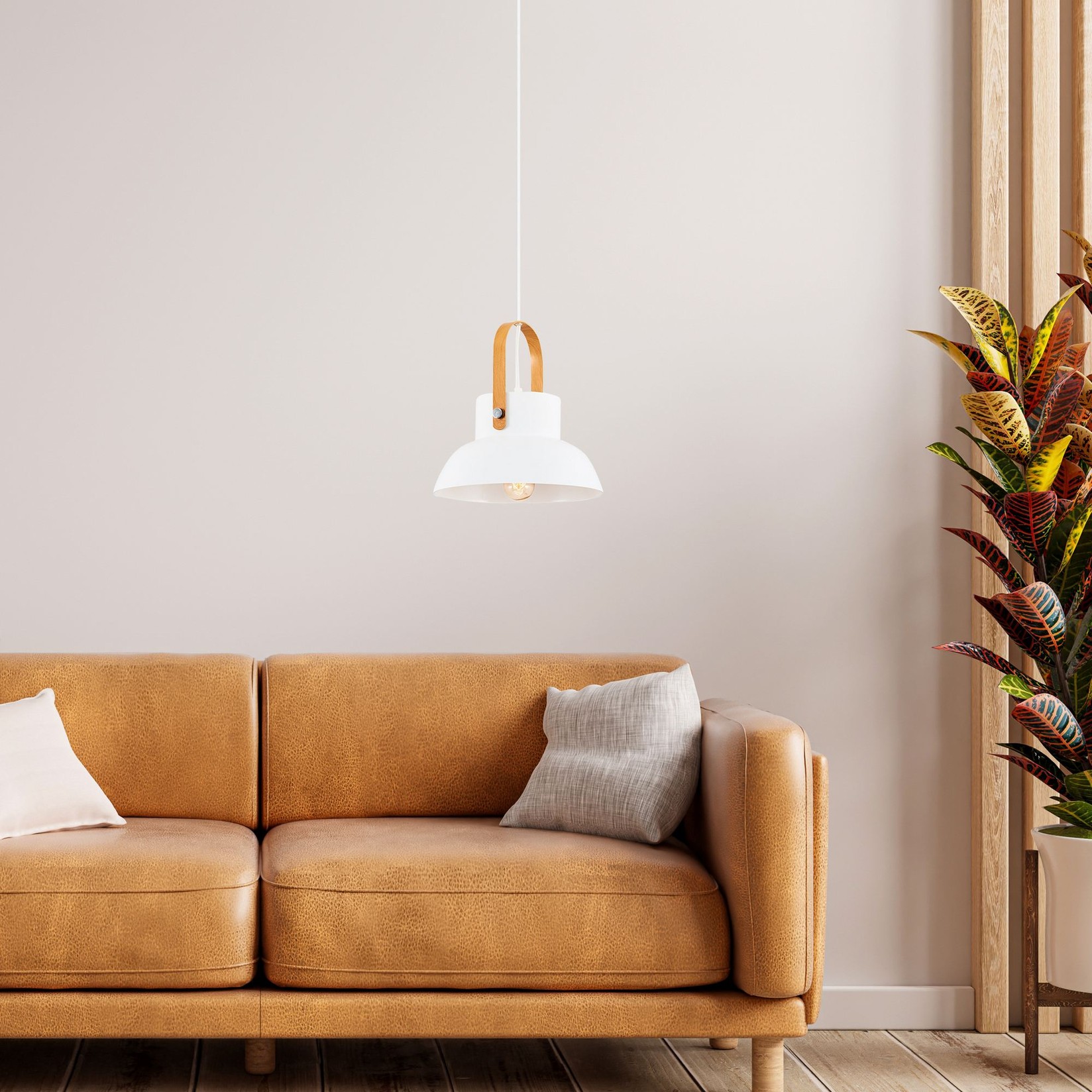 Opviq Luster L1570, 120cm, 24 cm, E27, Beli