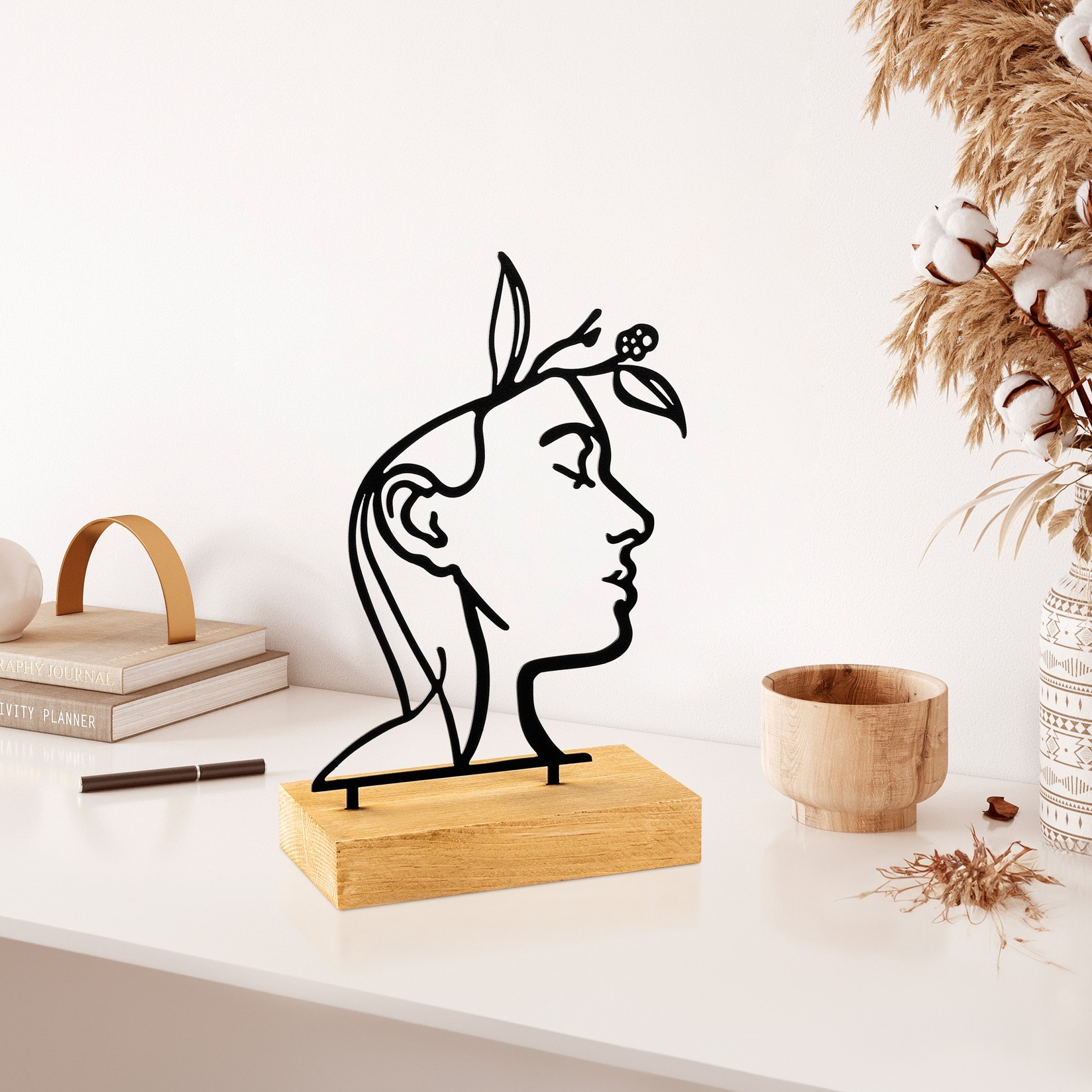 Aberto Design Dekorativna figura Amore, 27x8x17 cm, Crna