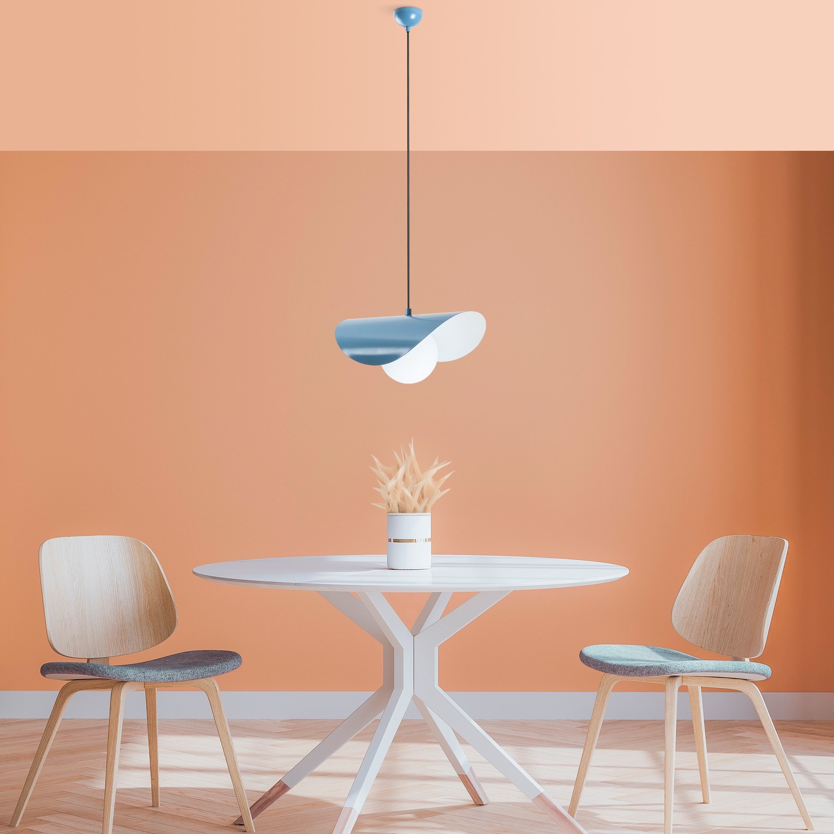 Opviq Luster Vatoz-Nus-2866, 25-112cm, O10 Plate, E27, Plavi