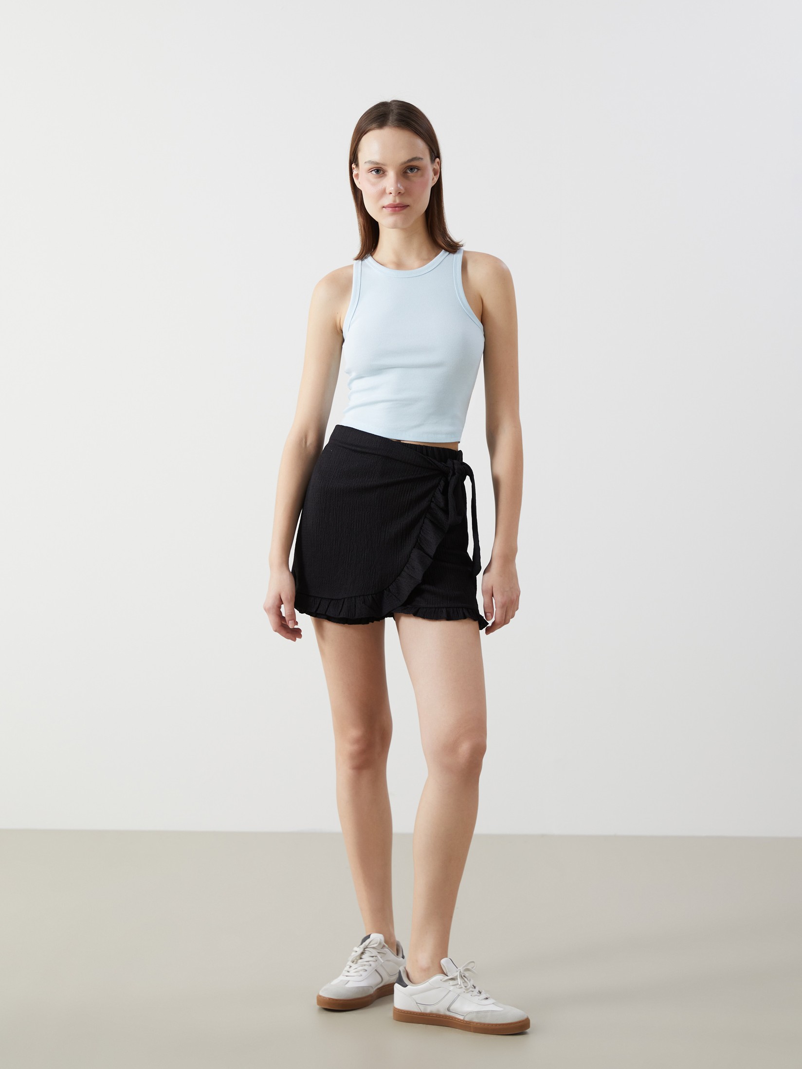 LC Waikiki Ženska suknja šorc S5DQ76Z8-CVL, Crna