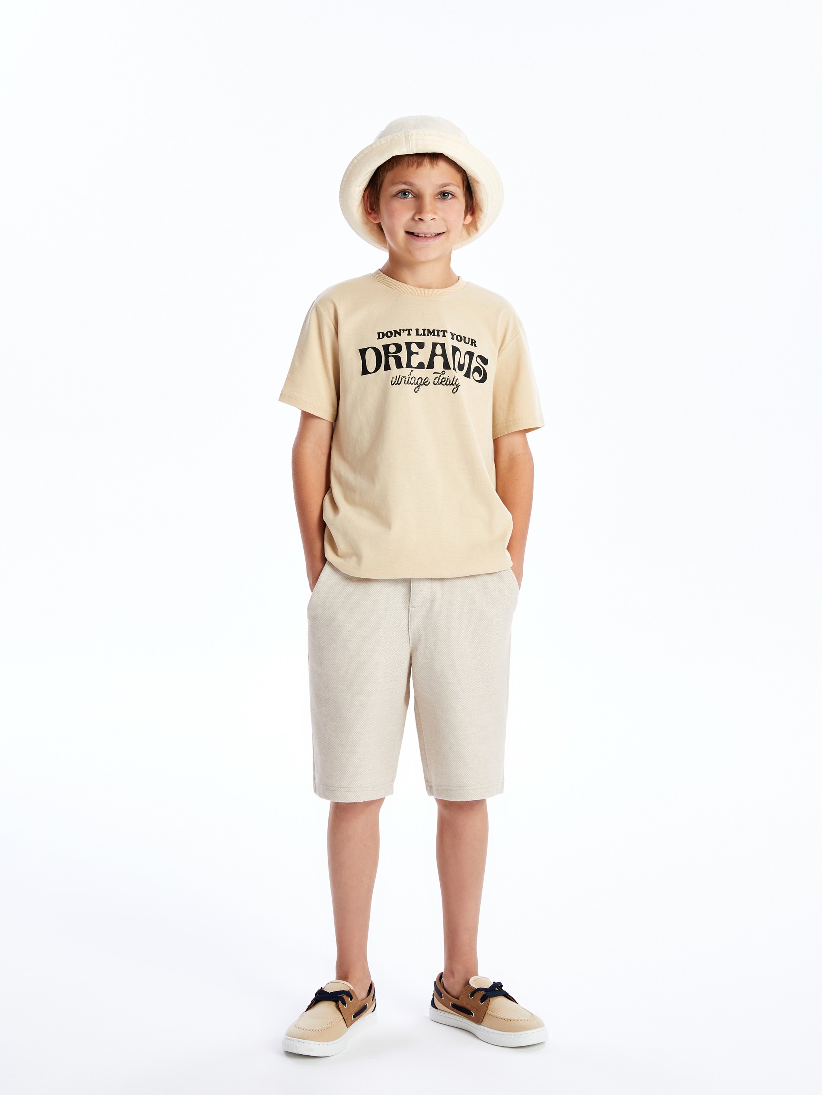 LC Waikiki Šorc za dečake S4DT61Z4-FRC, Krem