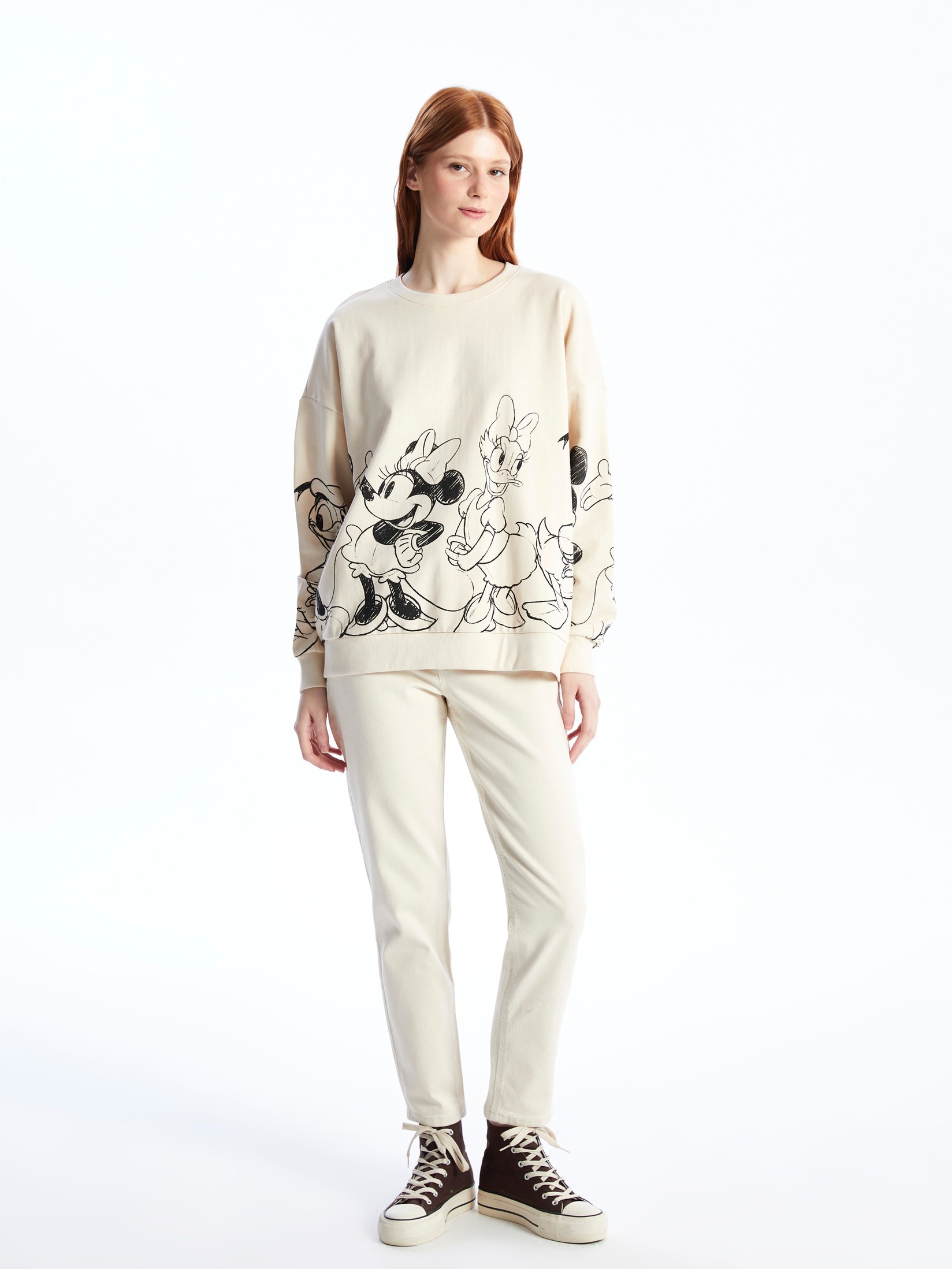 LC Waikiki Ženske farmerke S48483Z8-FEU, Krem