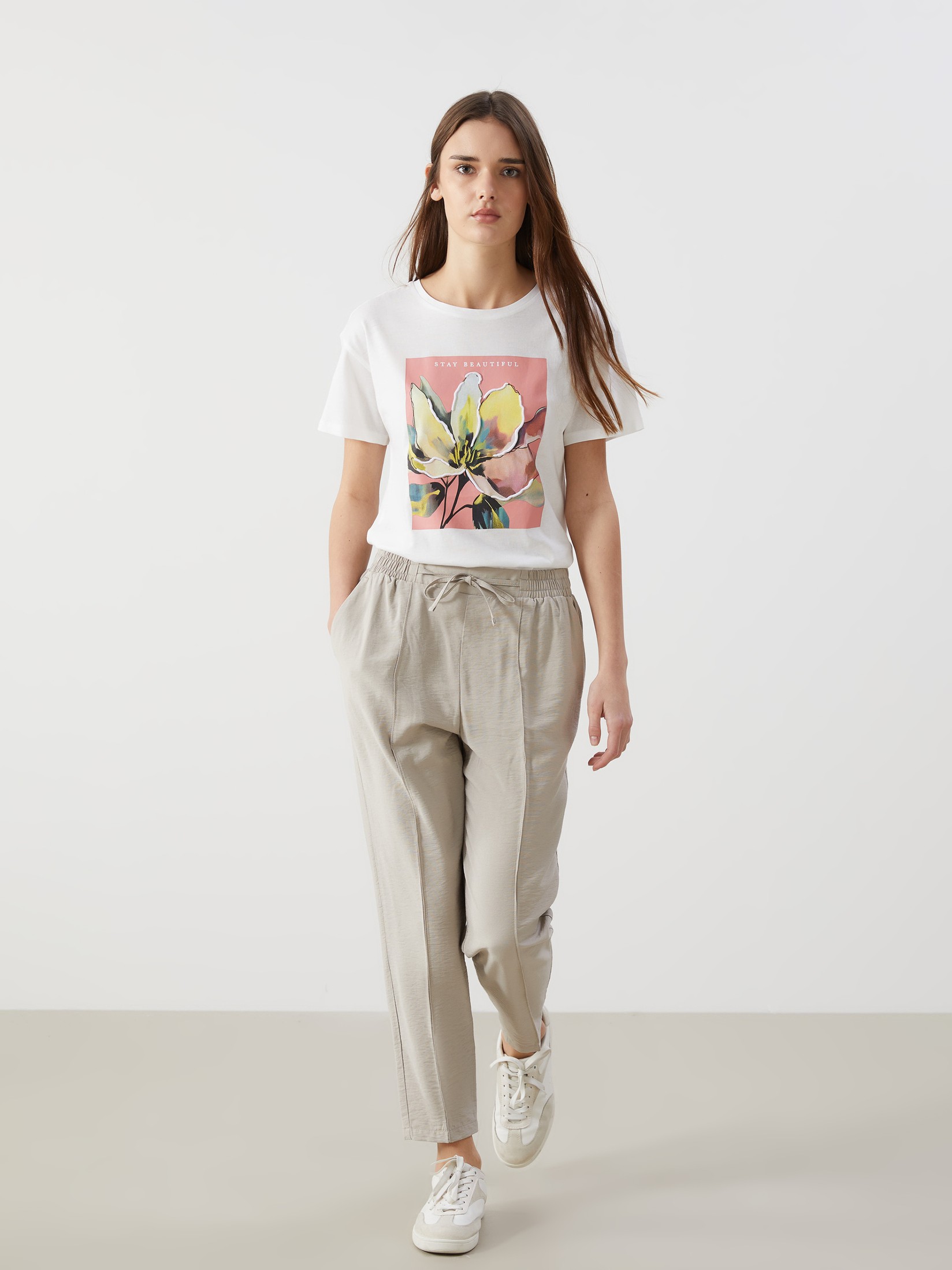 LC Waikiki Ženske pantalone S5AL24Z8-CWP, Bež