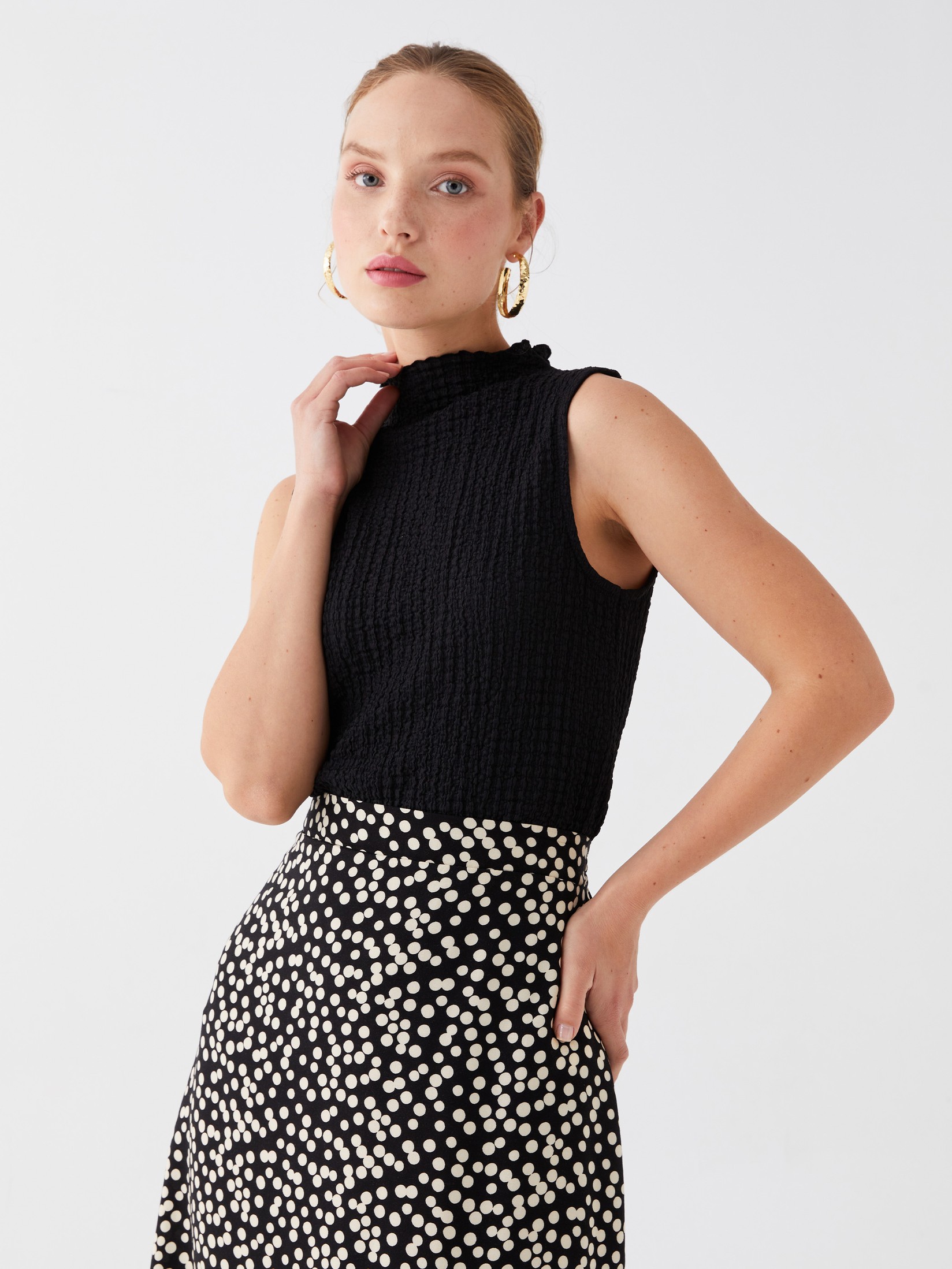 LC Waikiki Ženska majica bez rukava S3JL30Z8-CVL, Crna