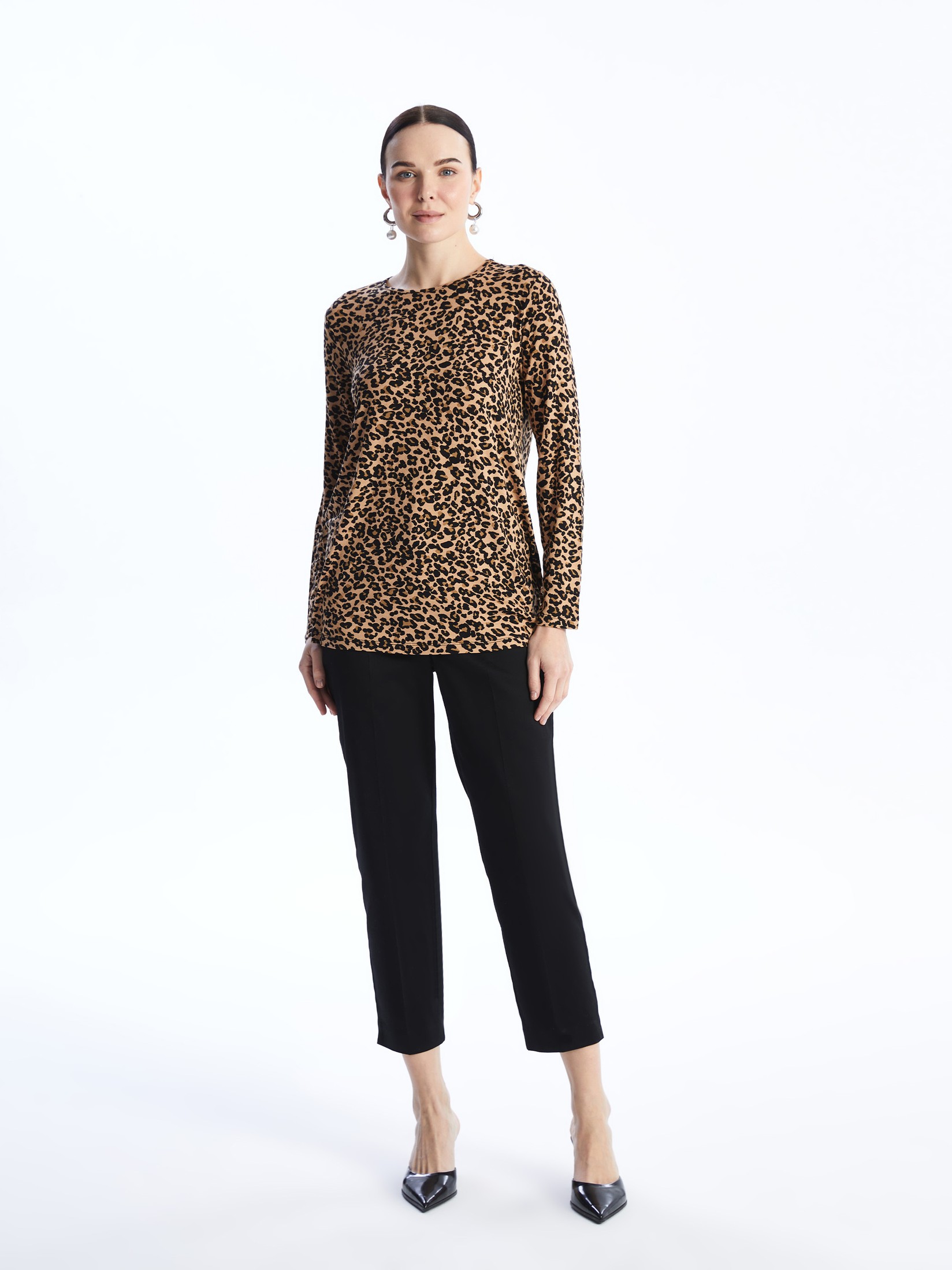 LC Waikiki Ženske pantalone S46502Z8-CVL, Crne