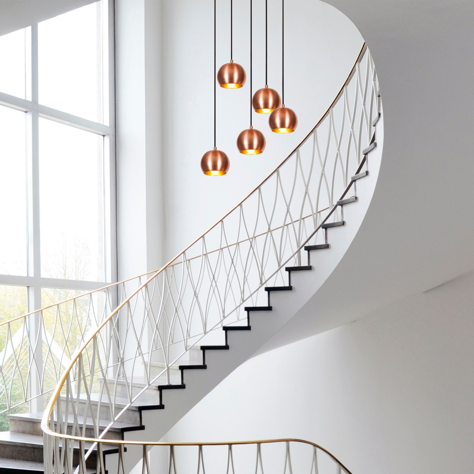 Opviq Luster Sivani-MR-999, 108cm, 48 cm, 5xE27