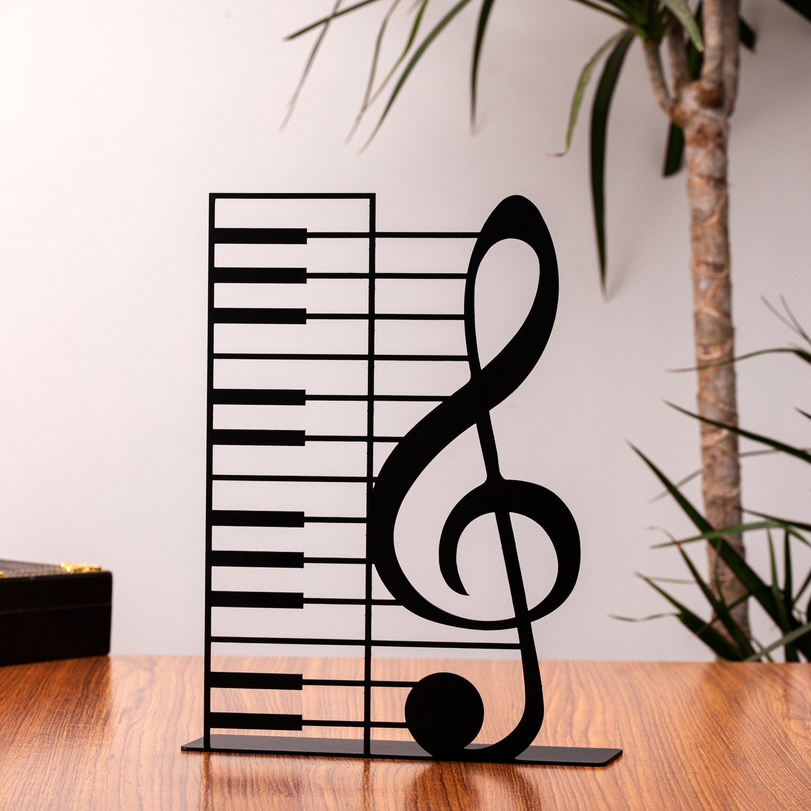 Aberto Design Dekorativna figura Left Key, 23x18 cm, 1.5 mm, Crna