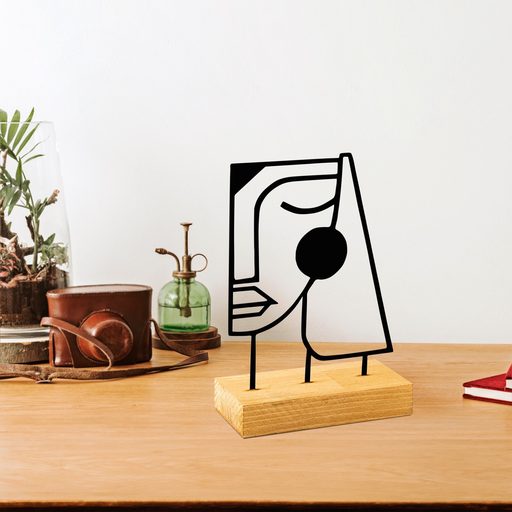 Aberto Design Dekorativna figura Serenity, 26x8x17 cm, Crna