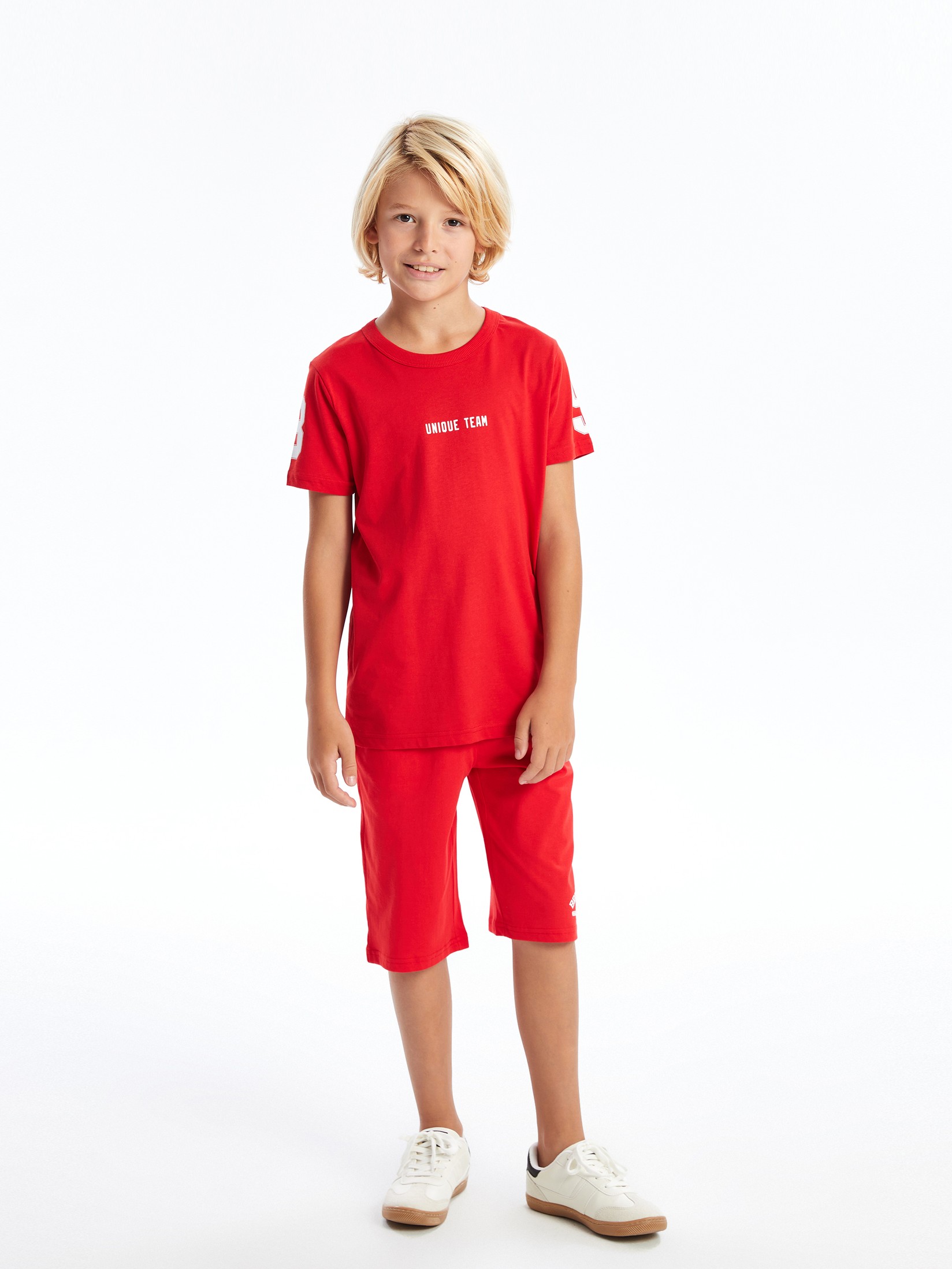 LC Waikiki Šorc za dečake S45039Z4-GZX, Crveni