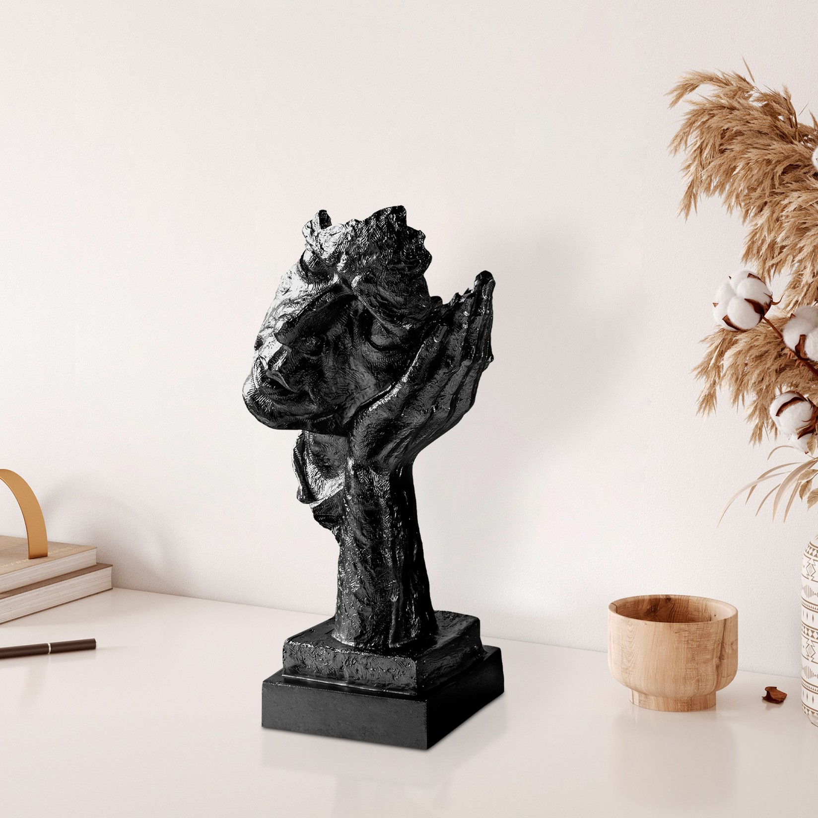 Aberto Design Dekorativna figura Yak-030-B, 16x33x14 cm